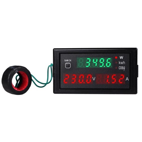 SINOTIMER SPM001 AC LED Digital Voltmetro Fattori di frequenza Misuratore di potenza, Specifica: AC80-300V 100A