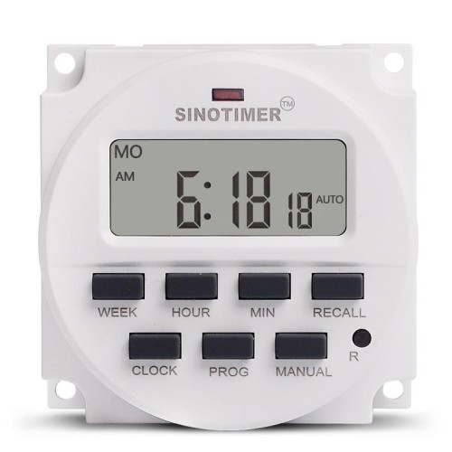 SINOTIMER TM618N-4 Temporizzatore elettronico digitale programmabile settimanale da 12 V 7 giorni