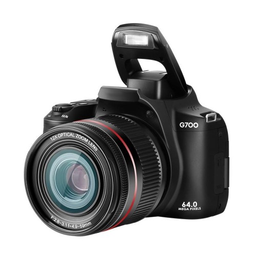 Videocamera digitale WiFi G700 4K / 64MP Schermo IPS da 3,0 pollici Zoom ottico 12X