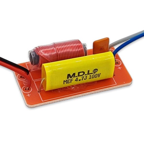 WEAH-T-5 Modifica auto Tweeter Crossover Hi-Fi Audio Divider, Stile: Modello C 4.7UF