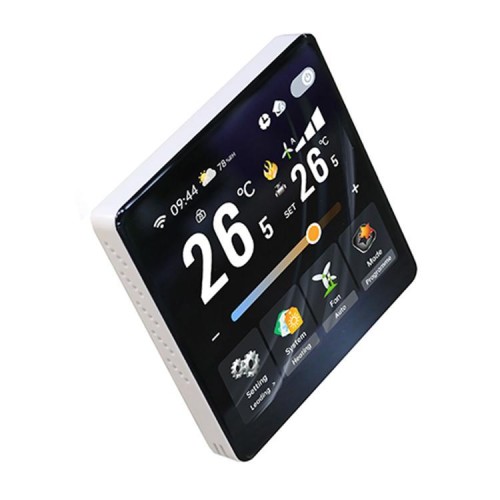 BHT-2005GB Termostato intelligente per riscaldamento elettrico con schermo da 4 pollici (bianco)