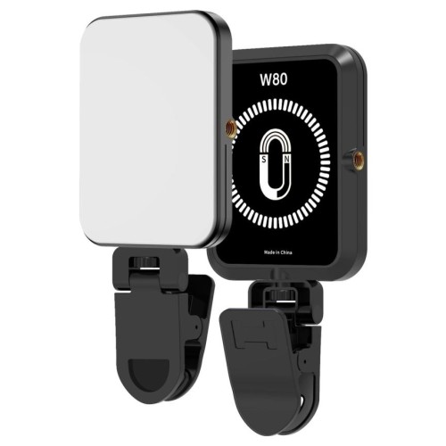 Luce di riempimento magnetica portatile multifunzionale W80, stile: luce a tre colori