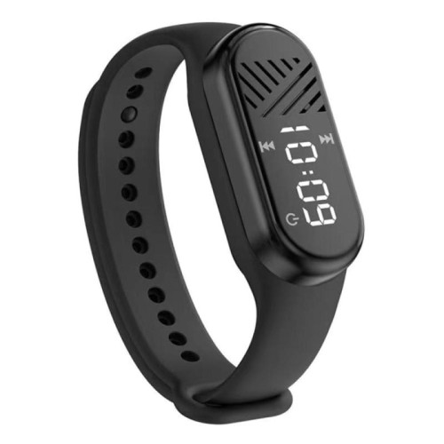 Orologio sportivo MP3 BT5.3 supporta scheda Micro SD, ROM: 8 GB (nero)
