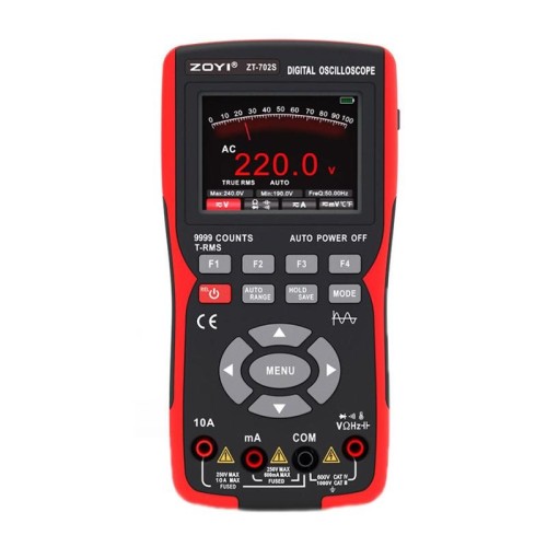 ZOYI Multimetro oscilloscopio digitale portatile multifunzione con schermo a colori (inglese)
