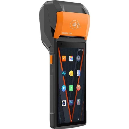 SUNMI V2s registratore di cassa con stampa di etichette e scansione, specifiche: NFC 2+16G (spina UE)