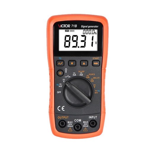 Victor Output Current Voltage Process Signal Source Multimetro, modello: VC71B