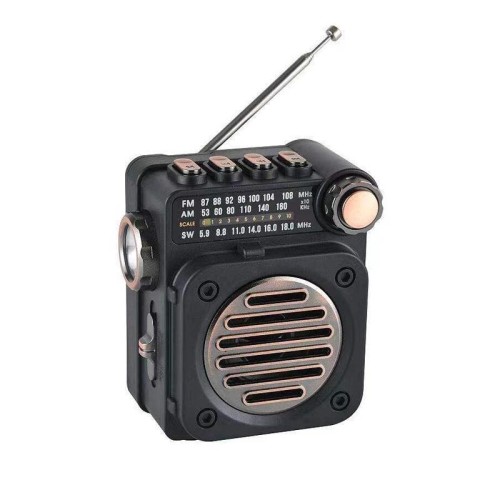 PuXing M8BT Mini Radio FM/AM/SW Multi-banda con Torcia LED