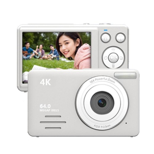 Anytek S7 4K HD Fotocamera digitale Autoscatto Fotocamera da viaggio per studenti Bambini Fotocamera con scheda (rosa)