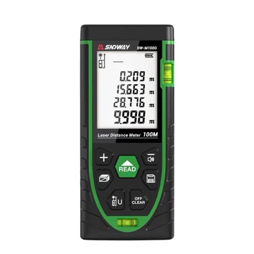 Telemetro laser verde multiuso SNDWAY SW-M100G 100M per interni ed esterni