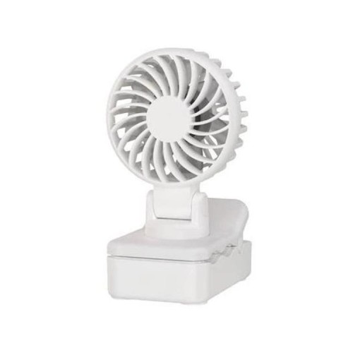 DQ259 Mini ventilatore elettrico multifunzionale a clip (bianco)
