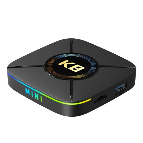HK1 K8MINI 4K UHD Android 14 Smart TV Box con telecomando, 2 GB + 16 GB, RK3518 Quad-Core