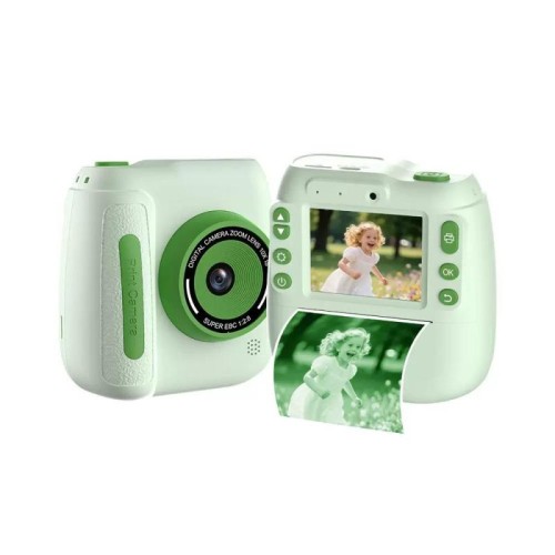 Fotocamera digitale istantanea per bambini con doppia fotocamera anteriore e posteriore, mini fotocamera HD (blu)