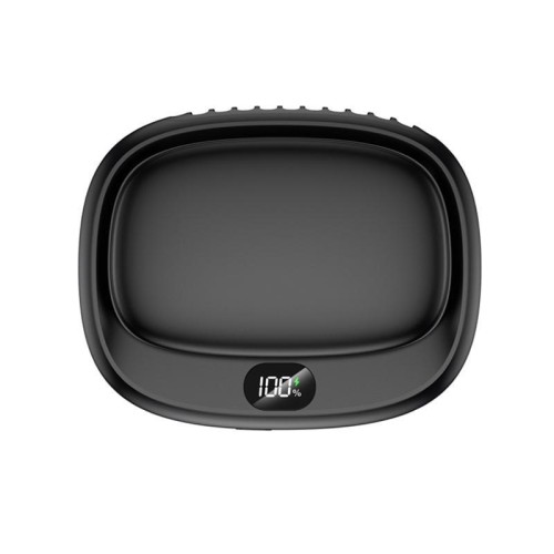 Ventilatore portatile USB ad alta potenza per esterni senza pale, da appendere alla vita (DQ239 nero)