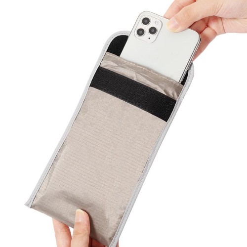 Borsa per cellulare anti-localizzazione con schermatura del segnale RFID anti-radiazioni da 6,5 pollici