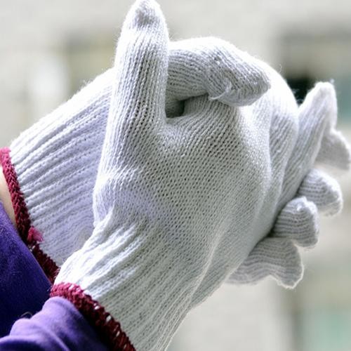 Guanti da lavoro / Guanti di cotone resistenti all'usura (bianchi)