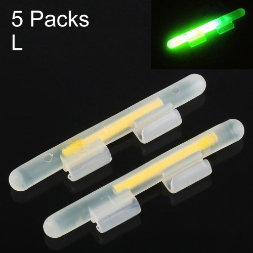 10 confezioni OCEAN SUN Galleggiante luminoso con clip per luce notturna da pesca, L, adatto per canne da 2,7-3,2 mm