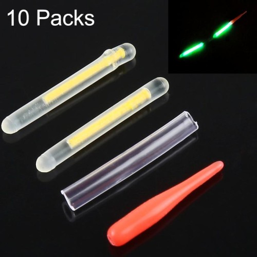 10 confezioni OCEAN SUN Ultrafine Luminous Float Night Fishing Light Stick, Visibility: 15m, Size: 2.2 x 20mm