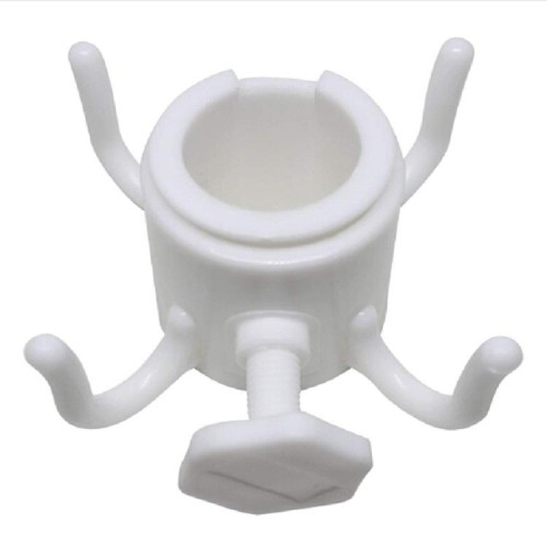 Ombrellone da esterno Gancio Nail Four Gambe Ganci Giardino Ombrello Plastica Quattro Prongs Hanger (Bianco)