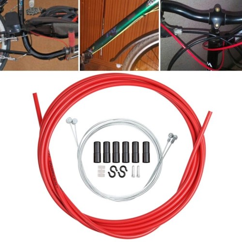 Set tubo universale per cavo freno bicicletta (giallo)