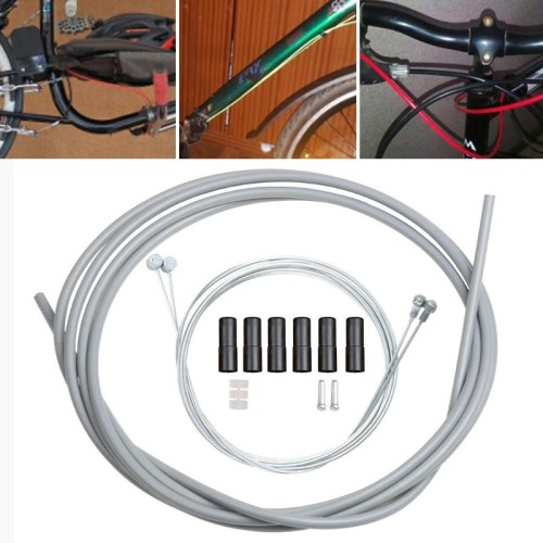 Set tubi per cavi a velocità variabile per bicicletta universale (giallo)