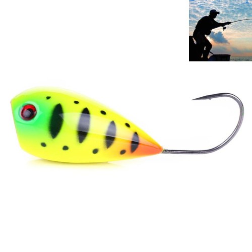 HENGJIA PO036 8cm / 13g Big Mouth Gancio singolo che colpisce onde d'acqua Esca dura Esca Attrezzatura da pesca Esca da pesca Attrezzatura da pesca (PO036-7)