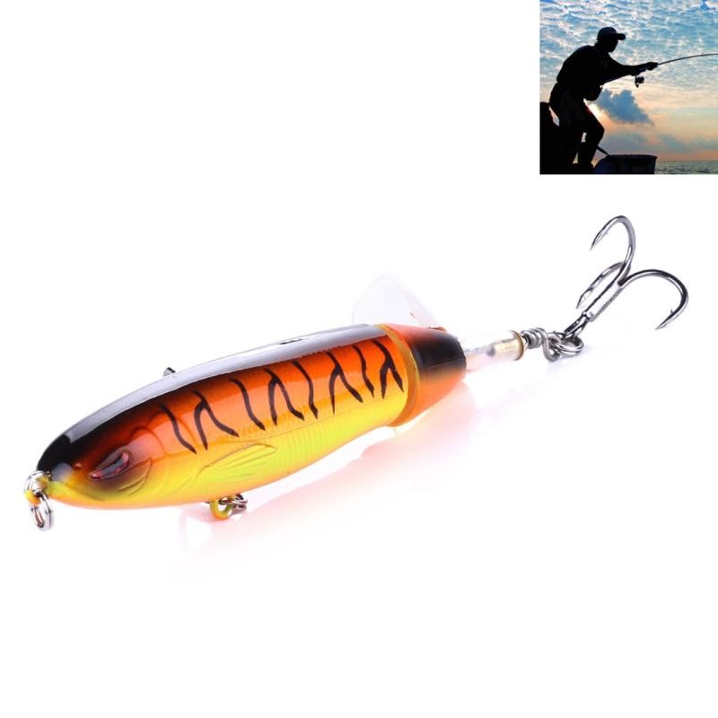 HENGJIA PE018 10cm / 13g Elica a forma di trattore Esche rigide Esche da pesca Esche per attrezzatura adatta per acqua salata e acqua dolce (4 #)