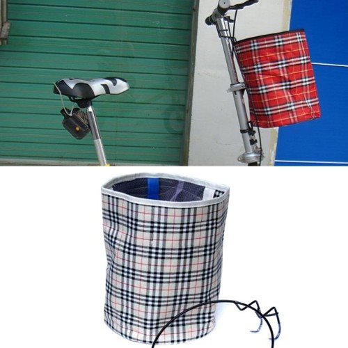 5 pezzi cestino bicicletta cestino da appendere cestino pieghevole cestino bicicletta (quadrato blu)