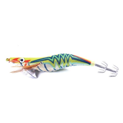 HENGJIA 14 cm 20 g luce notturna legno gamberetti esca finta calamari gancio esca Luya, colore: 10