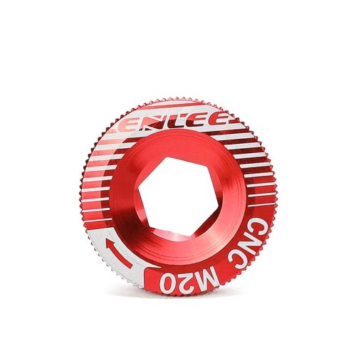 ENLEE M20 Coperchio pedivella in alluminio per dischi da bicicletta per accessori pedivella IXF(Rosso)