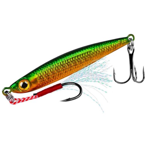 PROBEROS LF127 Esca da lancio lungo Leader piccolo Spinnerbait da pesca per spigola d'acqua dolce, misura: 20 g (colore B)