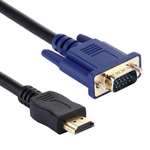 Cavo video da 1,8 m HDMI maschio a VGA maschio 15 pin (nero)