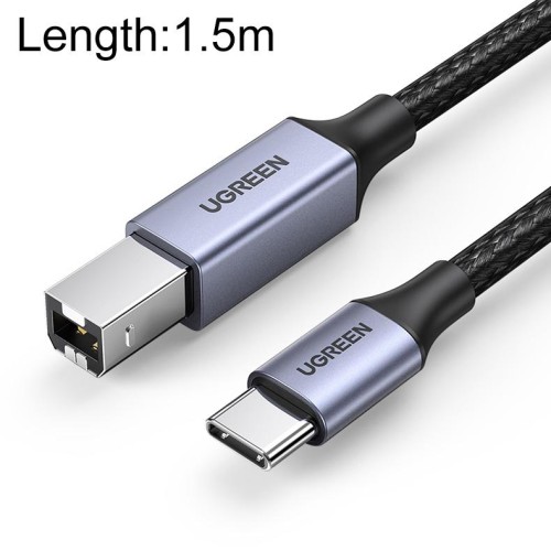 Cavo dati di collegamento a treccia di nylon per stampante Ugreen da tipo C / USB-C a tipo B, lunghezza: 1,5 m