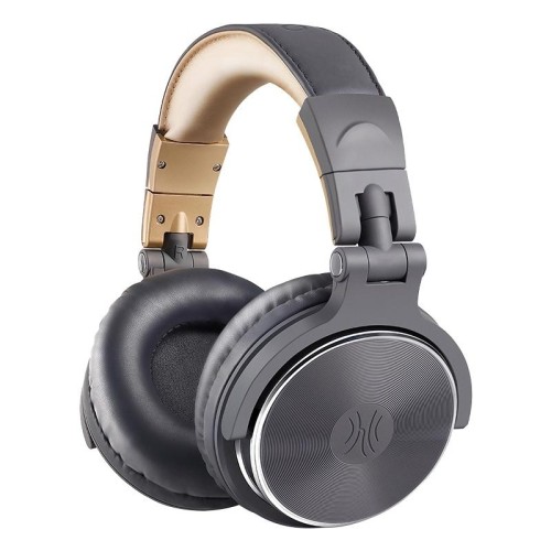 Oneodio Pro-10 Riduzione del rumore Cabina cablata con microfono, Colore: grigio Kaki