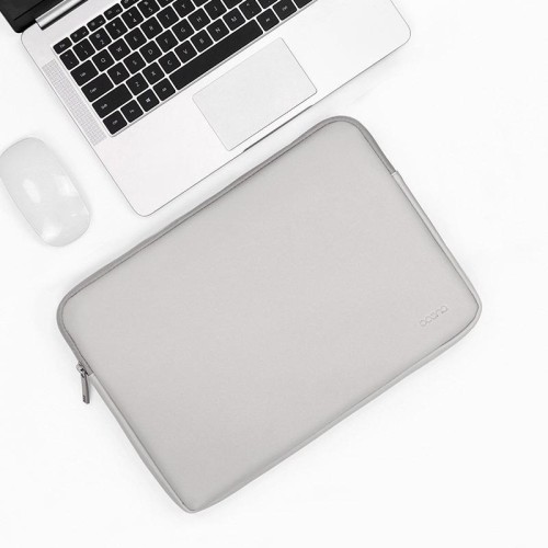 Baona BN-Q001 Borsa per laptop in pelle PU, colore: grigio, Dimensioni: 13/13,3 / 14 pollici