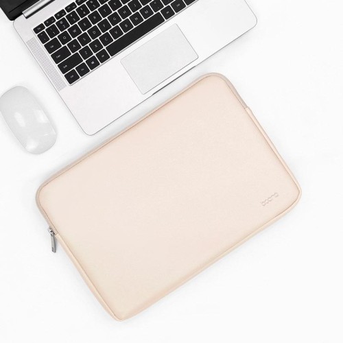 Baona BN-Q001 Borsa per laptop in pelle PU, Colore: albicocca, Dimensioni: 15 / 15.6 pollici