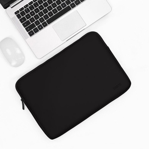 Baona BN-Q001 Borsa per laptop in pelle PU, colore: mezzanotte nero, dimensioni: 11/12 pollici
