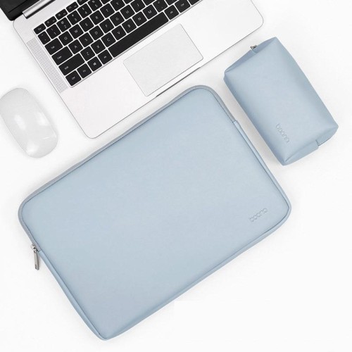 Baona BN-Q001 Borsa per laptop in pelle PU, Colore: Sky Blue + Power Bag, Dimensioni: 11/12 Pollice