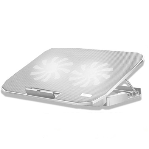 Ghiaccio Coarel N106 Laptop Base Regolment Radiatore Dual-Fan Notebook Bracket di raffreddamento, Colore: versione di lusso (bianco avorio)