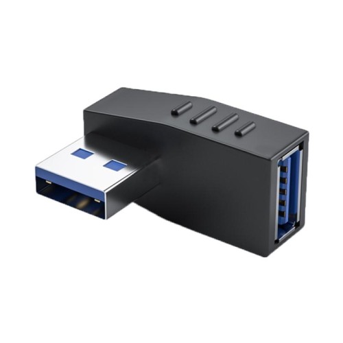 ENKAY Adattatore USB 3.0 Angolo di 90 gradi Connettore estensore accoppiatore combinato maschio-femmina, Angolo: Orizzontale Destro