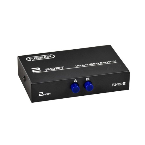 FJGEAR FJ-15-2 Commutatore VGA per computer Condivisore di commutazione bidirezionale 2 ingressi 1 uscita