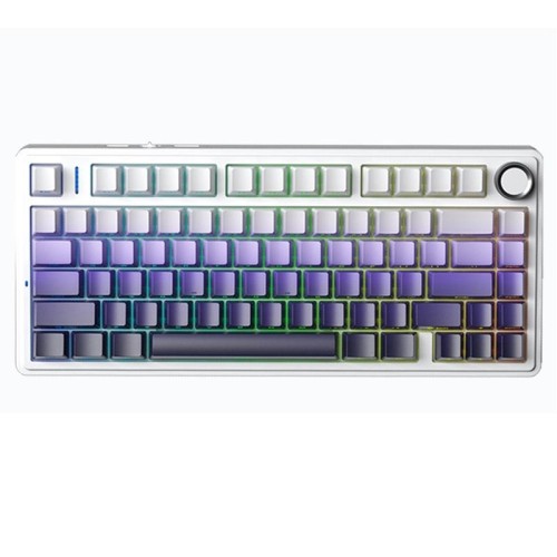 Tastiera meccanica RGB personalizzata AULA F75 80 tasti cablata/2.4G/Bluetooth, tre modelli (inciso lateralmente in viola)