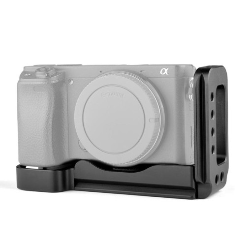 YELANGU YLG0715A Supporto di base per staffa a piastra a sgancio rapido da 1/4 di pollice a scatto verticale per Sony A6300 / A6000 / A6100 / A6400 / A6500 (nero)