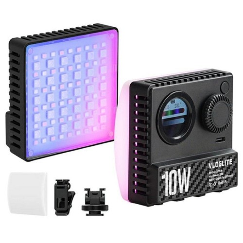 VLOGLITE K10RGB Luce LED RGB ultra sottile tascabile per fotocamera, fotografia, videografia, selfie