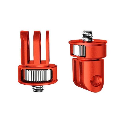 TFSM065-B Adattatore a tre slot per gabbia per fotocamera Connettore girevole a 360 gradi Treppiede Adattatore da 1/4 di pollice