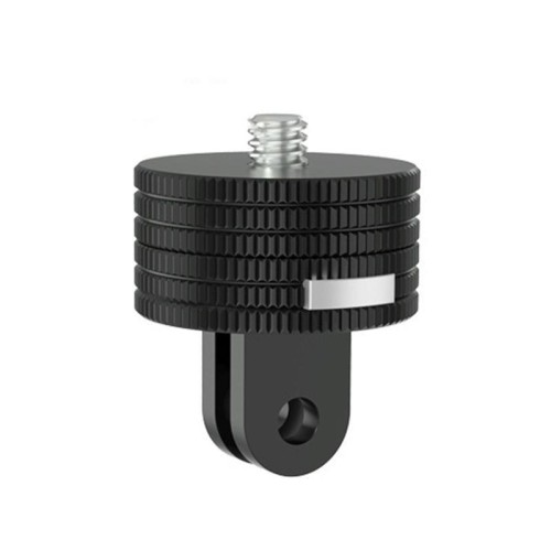 TFSM102 Adattatore a sgancio rapido per action camera da 1/4 maschio a slot per scheda da 2 pagine, accessori per treppiede