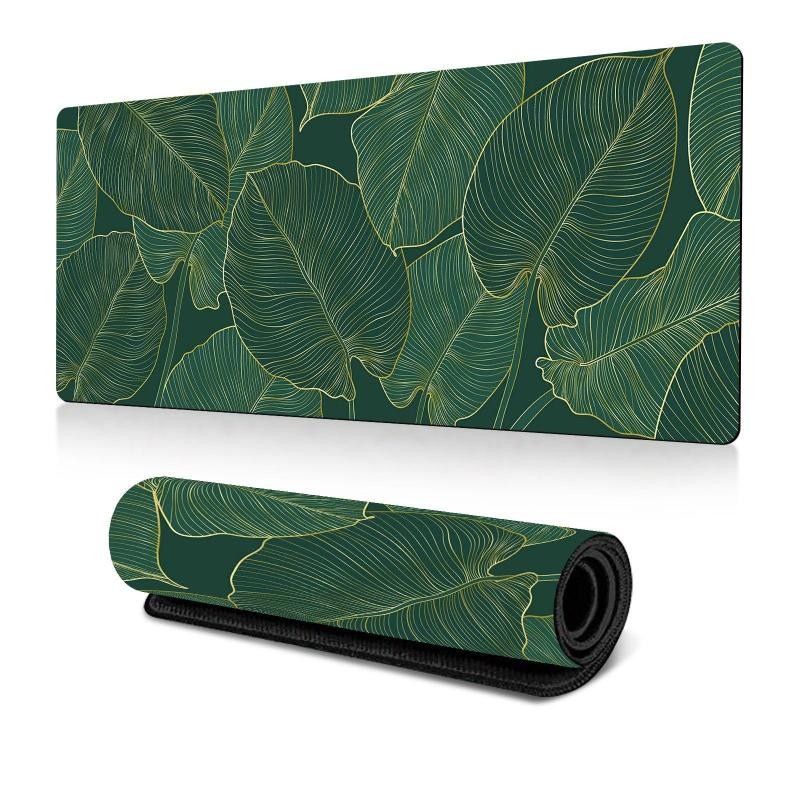Tappetino per mouse da scrivania con tema fiori e alberi per ufficio/gioco 400x900x2 mm (n. 6)
