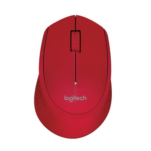 Mouse ottico wireless Logitech M280 2,4 GHz, 3 tasti, 1000 DPI, portata wireless: 10 m (rosso)