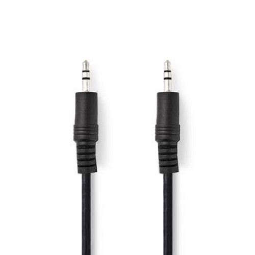 Cavo Audio Stereo | Maschio da 3,5 mm - Maschio da 3,5 mm | 5,0 m | Nero
