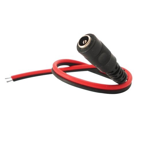 Connettore DC femmina 2.1x5.5mm con cavo 23cm