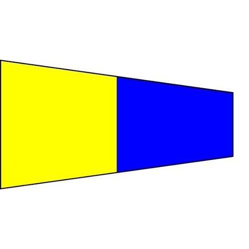 Pennello Segnalazione Nautica "5" Pentafive Lungo 340x100cm